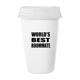Dıythinker 350 ml World's Best Roommate Mezuniyet Sezonu Klasik Kupa Beyaz Çömlekçilik Seramik Kupa