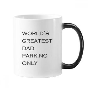 Dıythinker 350 ml World's Greatest Dad Babalar Festivali Alıntı Değişken Isıya Duyarlı Değişen Renk Kupa