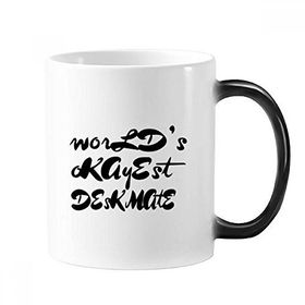 Dıythinker 350 ml World's Okayest Deskmate Mezuniyet Sezonu Değişen Renk Kupa