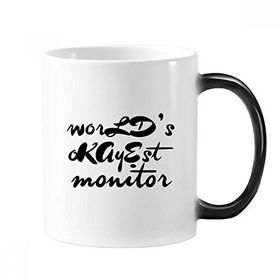 Dıythinker 350 ml World's Okayest Moniter Mezuniyet Sezonu Değişen Renk Kupa