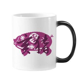 Dıythinker 350 ml Yeni Domuz Yılı Hayvan Çin Zodyak Değişen Renk Kupa