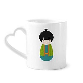 Dıythinker 350 ml Yeşil Kimono Bebek Sanatı Japon Kupaları Seramik Kupa