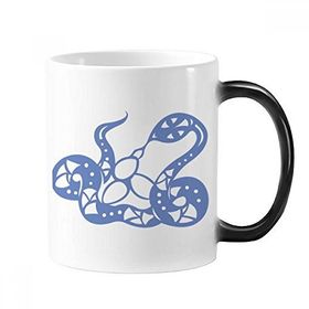 Dıythinker 350 ml Yılan Yılı Hayvan Çin Zodyak Değişen Renk Kupa
