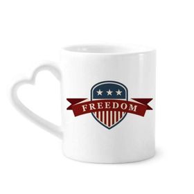 Dıythinker 350 ml Yıldızlar ve Çizgiler Kalkan Amerika Şehir Kupaları Seramik Kupa