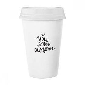 Dıythinker 350 ml You Are Awesome Alıntı Klasik Kupa