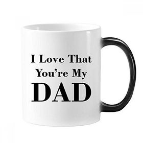 Dıythinker 350 ml You'Re My Dad Babalar Festivali Alıntı Değişen Isıya Duyarlı Değişen Renk Kupa