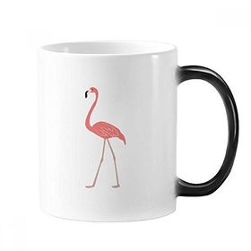 Dıythinker 350 ml Yürüme Flamingo Deseni Değişen Renk Kupa