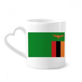 Dıythinker 350 ml Zambiya Ulusal Bayrağı Afrika Ülke Kupaları Seramik Kupa