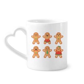 Dıythinker 350 ml Zencefilli Kurabiye Erkek Noel Kupaları Seramik Kupa