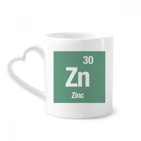 Dıythinker 350 ml Zn Çinko Kimyasal Element Bilim Kupaları Seramik Kupa