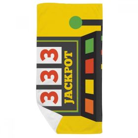 Dıythinker 35x70 cm Tek Kollu Bandit İllüstrasyon Jackpot Banyo Havlusu
