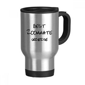 Dıythinker 368 ml Best Roommate Universe Mezuniyet Sezonu Paslanmaz Çelik Seyahat Seyahat Saplı Kupa