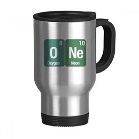 Dıythinker 368 ml One Chemical Element Science Paslanmaz Çelik Seyahat Kulplu Bira Kupa