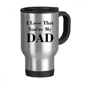 Dıythinker 368 ml You're My Dad Babalar Festivali Alıntı Paslanmaz Çelik Seyahat Seyahat Saplı Kupa