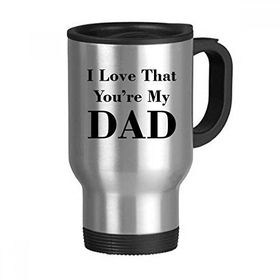 Dıythinker 368 ml You're My Dad Babalar Festivali Alıntı Paslanmaz Çelik Seyahat Seyahat Saplı Kupa