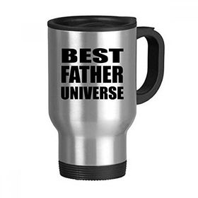 Dıythinker 378 ml Best Father Dad Evren Festival Alıntı Paslanmaz Çelik Seyahat Seyahat Saplı Kupa