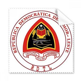 Dıythinker 5 Adet Dili East Timor Ulusal Amblem Gözlükleri Temizleme Bezi ve Telefon Ekran Temizleyici