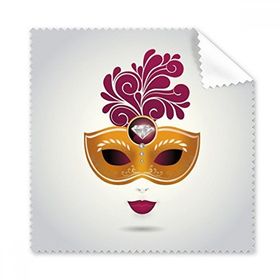 Dıythinker 5 Adet Kadınlık Maskesi Mutlu Karnaval Venedik Gözlükleri Temizleme Bezi ve Telefon Ekran Temizleyici
