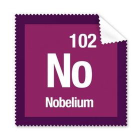 Dıythinker 5 Adet Nobelium Kimyasal Element Chem Gözlük Temizleme Bezi ve Telefon Ekran Temizleyici