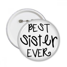 Dıythinker 5 Adet S Aile Aşk Bless Best Sister Ever Kelimeler Sözler Yuvarlak İğneler Rozet Düğme Giysi Dekorasyon