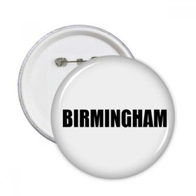 Dıythinker 5 Adet S Birmingham Britanya Şehir Adı Yuvarlak İğneler Rozet Düğme Giysi Dekorasyon