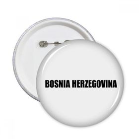 Dıythinker 5 Adet S Bosna Hersek İsim Siyah Yuvarlak İğneler Rozet Düğme Giysi Dekorasyon