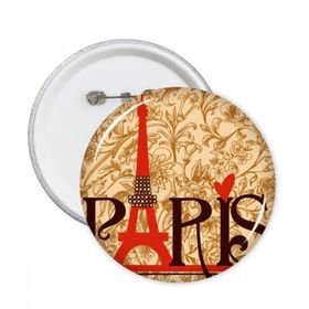 Dıythinker 5 Adet S Eyfel Kulesi Paris Fransa Ülke Şehir Kültürü Yuvarlak İğneler Rozet Düğme Giysi Dekorasyon