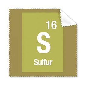 Dıythinker 5 Adet S Kükürt Kimyasal Element Bilim Gözlüğü Bez Temizleme Bezi ve Telefon Ekran Temizleyici