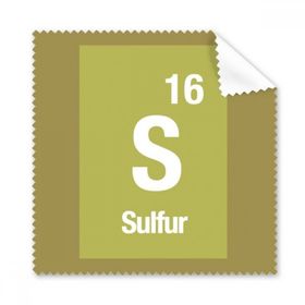 Dıythinker 5 Adet S Kükürt Kimyasal Element Bilim Gözlüğü Bez Temizleme Bezi ve Telefon Ekran Temizleyici