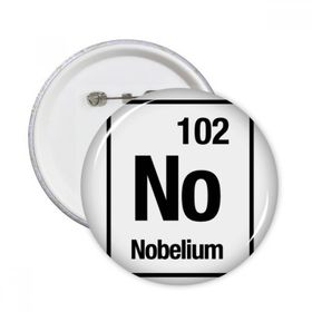 Dıythinker 5 Adet S Nobelium Kimyasal Element Chem Yuvarlak İğneler Rozet Düğme Giysi Dekorasyon