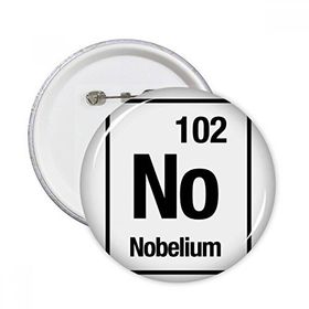 Dıythinker 5 Adet S Nobelium Kimyasal Element Chem Yuvarlak İğneler Rozet Düğme Giysi Dekorasyon