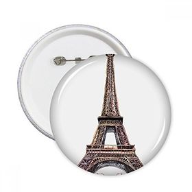Dıythinker 5 Adet S Paris Eyfel Kulesi Fransa'da Yuvarlak İğneler Rozet Düğme Giysi Dekorasyon