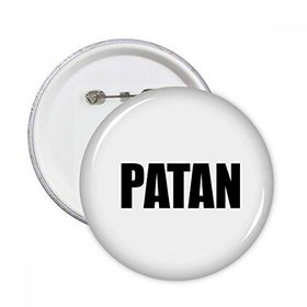 Dıythinker 5 Adet S Patan Nepal Şehir Adı Yuvarlak İğneler Rozet Düğme Giysi Dekorasyon