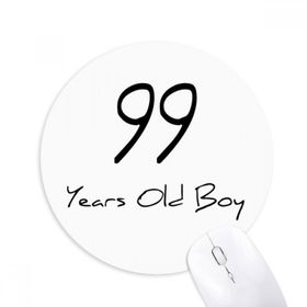 Dıythinker 99 yaş Erkek Yaş Uzun Ömürlü Baskılı Yuvarlak Kaymaz Kauçuk Mouse Pad