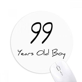 Dıythinker 99 yaş Erkek Yaş Uzun Ömürlü Baskılı Yuvarlak Kaymaz Kauçuk Mouse Pad