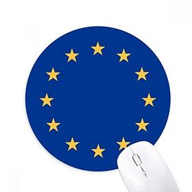 Dıythinker AB Ulusal Bayrağı Avrupa Ülke Baskılı Yuvarlak Kaymaz Kauçuk Mouse Pad