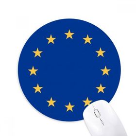 Dıythinker AB Ulusal Bayrağı Avrupa Ülke Baskılı Yuvarlak Kaymaz Kauçuk Mouse Pad