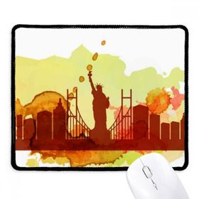 Dıythinker ABD Amerika New York City Liberty Suluboya Kaymaz Siyah Başlıklı Kenarlar