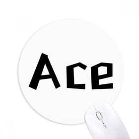Dıythinker Ace Baskılı Yuvarlak Kaymaz Kauçuk Mouse Pad