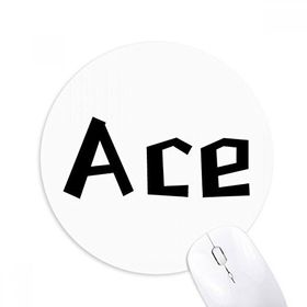 Dıythinker Ace Baskılı Yuvarlak Kaymaz Kauçuk Mouse Pad