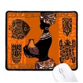 Dıythinker Afrika İlkel Aborijin Siyah Kaymaz Mouse Pad