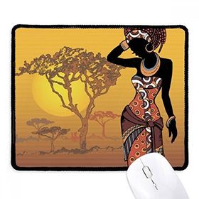 Dıythinker Afrika Savana Siyah Kadın Elbiseleri Kaymaz Siyah Başlıklı Kenarlar