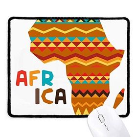 Dıythinker Afrika Süslü Harita Karakterleri çizgili Kaymaz Siyah Başlıklı Kenarlar