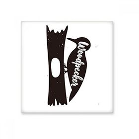 Dıythinker Ağaçkakan Siyah ve Beyaz Hayvan 20x20 cm Seramik Karo