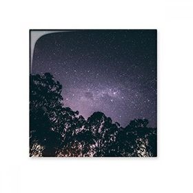 Dıythinker Ağaçlar Yıldızlar Samanyolu Gece Gökyüzü 20x20 cm Seramik Karo