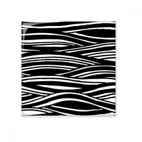 Dıythinker Ahşap Kesim Boyama Dalga Doku 15x15 cm Seramik Karo