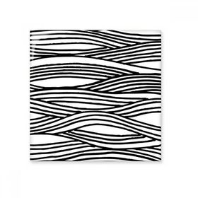 Dıythinker Ahşap Kesim Boyama Hattı Dalga Doku Seramik 10x10 cm Seramik Karo