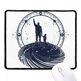 Dıythinker Aile Yıldızları Geometri Sanat Deseni Kaymaz Siyah Başlıklı Kenarlar