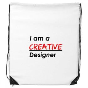 Dıythinker Alıntı I Am A Designer İpli Sırt Çantası
