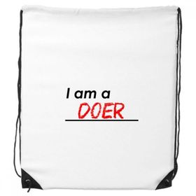 Dıythinker Alıntı I Am A Doer İpli Sırt Çantası